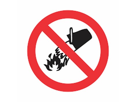 P3- Proibido utilizar água para apagar o fogo